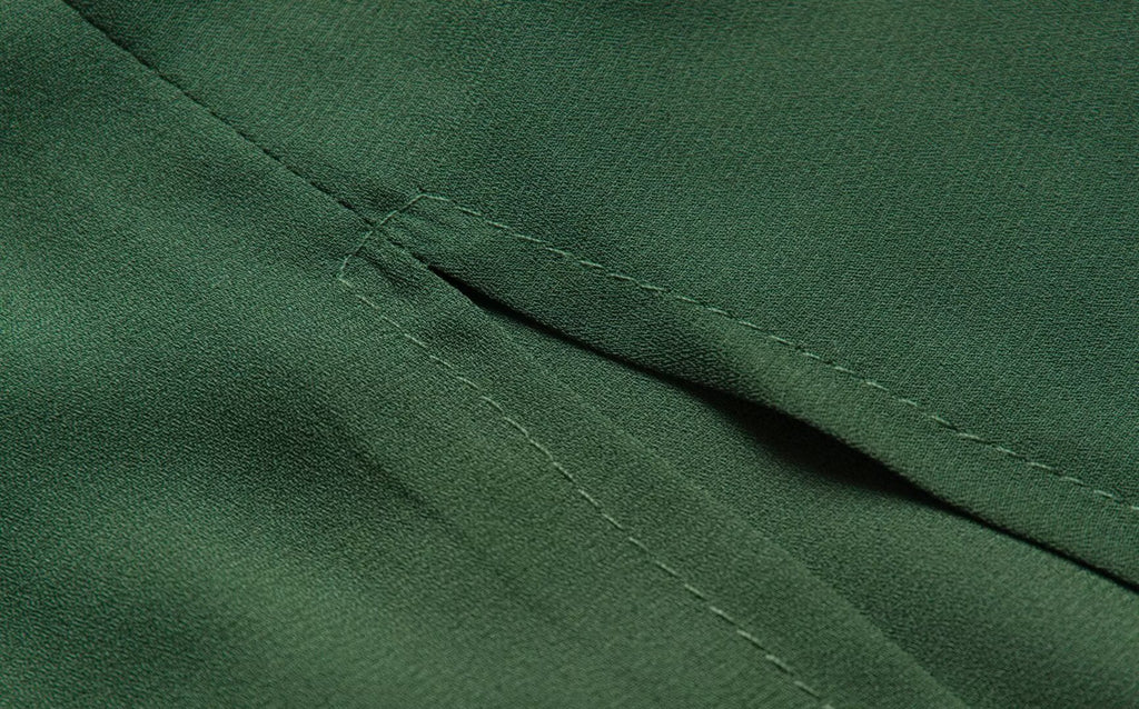 Summer Solid Color Dress Women Slim Fit Side Slit Green Mid Length Lace Up Cami Dress