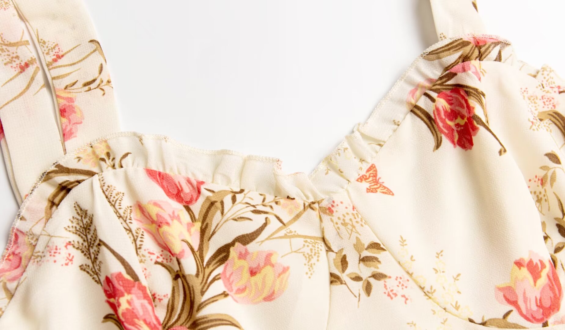 Spring Textured Vacation Casual Beige Printed Cami Dress