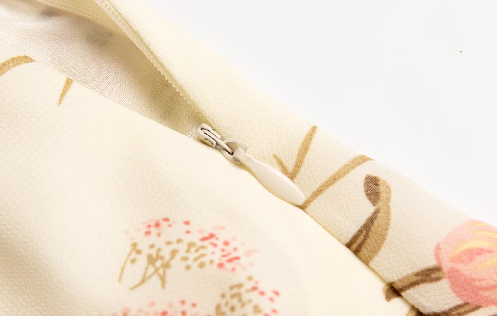 Spring Textured Vacation Casual Beige Printed Cami Dress