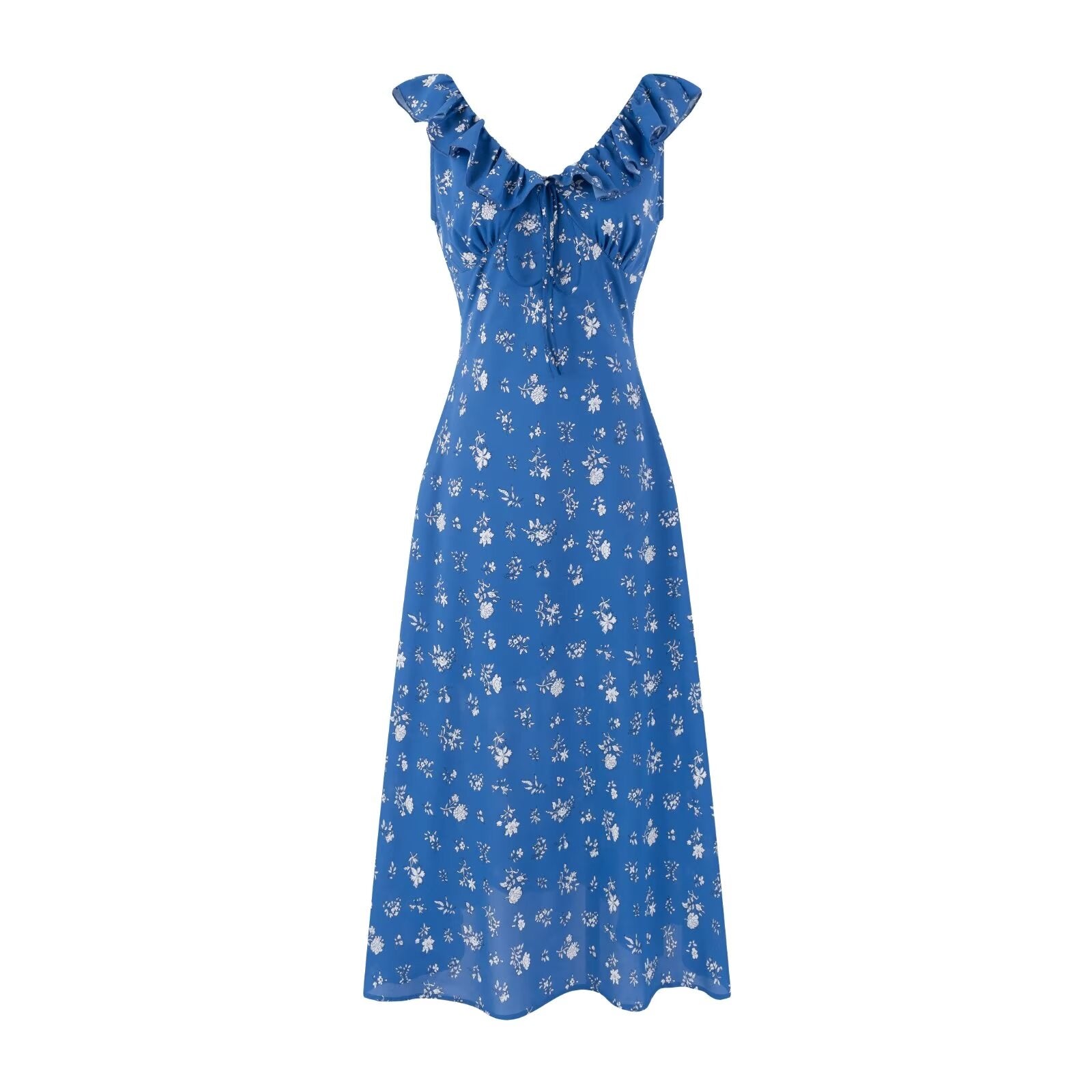 Blue Background Floral