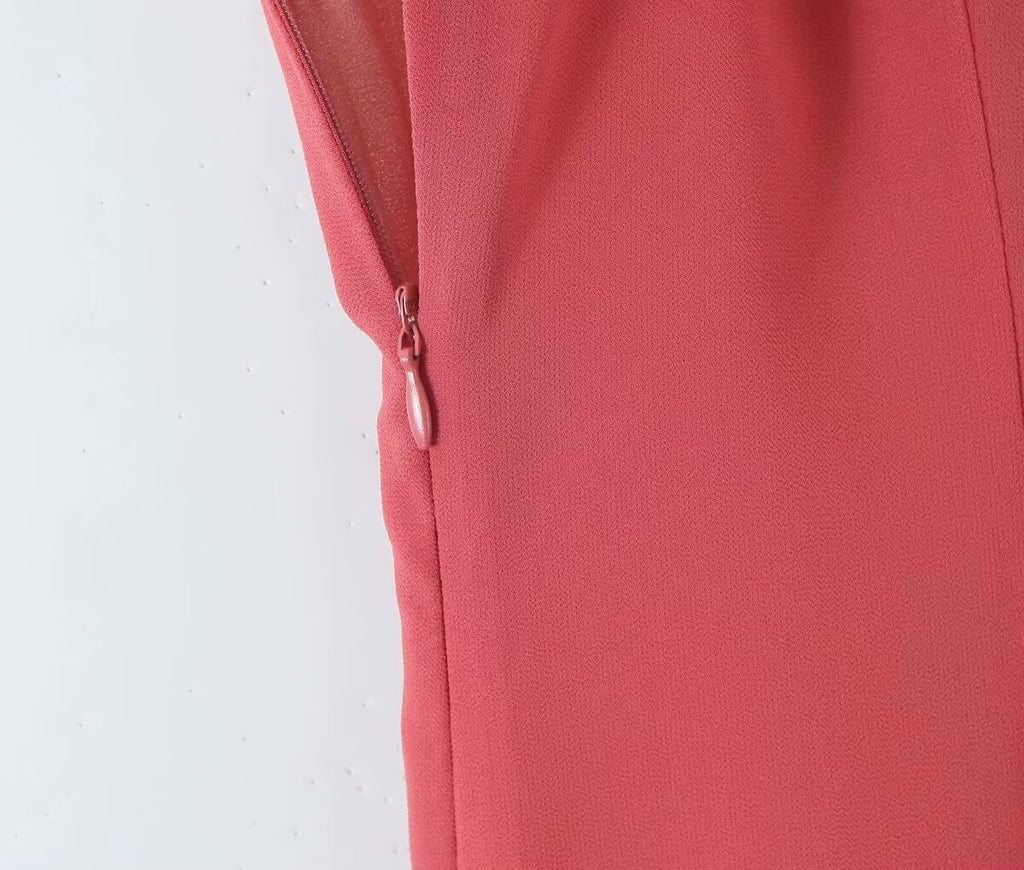 Spring Women Clothing Ruffled Spaghetti Straps Dress