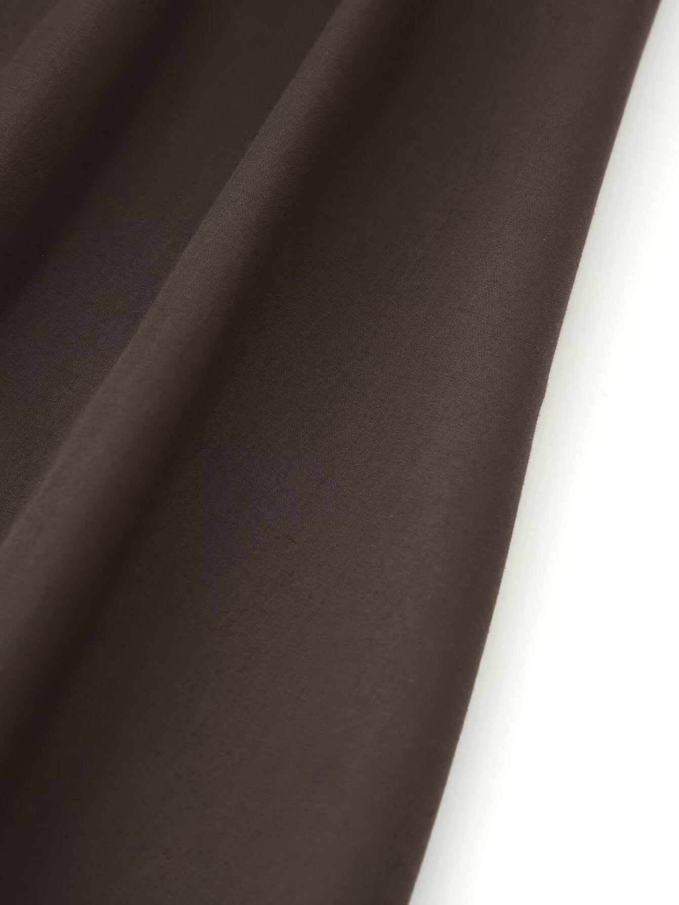Retro Solid Color V neck Dress Waist Controlled Slimming Pleated Design Maxi Dress for Women Summer