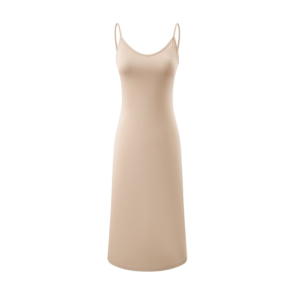 Summer Vintage Adult Woman Casual Drawstring Strap Flattering Figure Dress