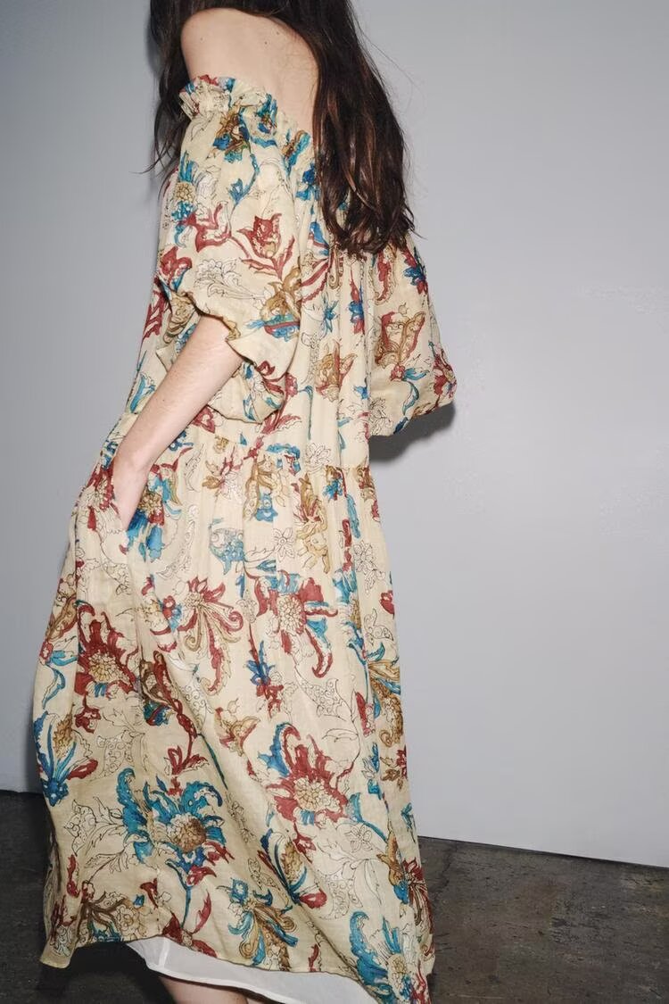 Printing Dress Design Spring Women Clothing