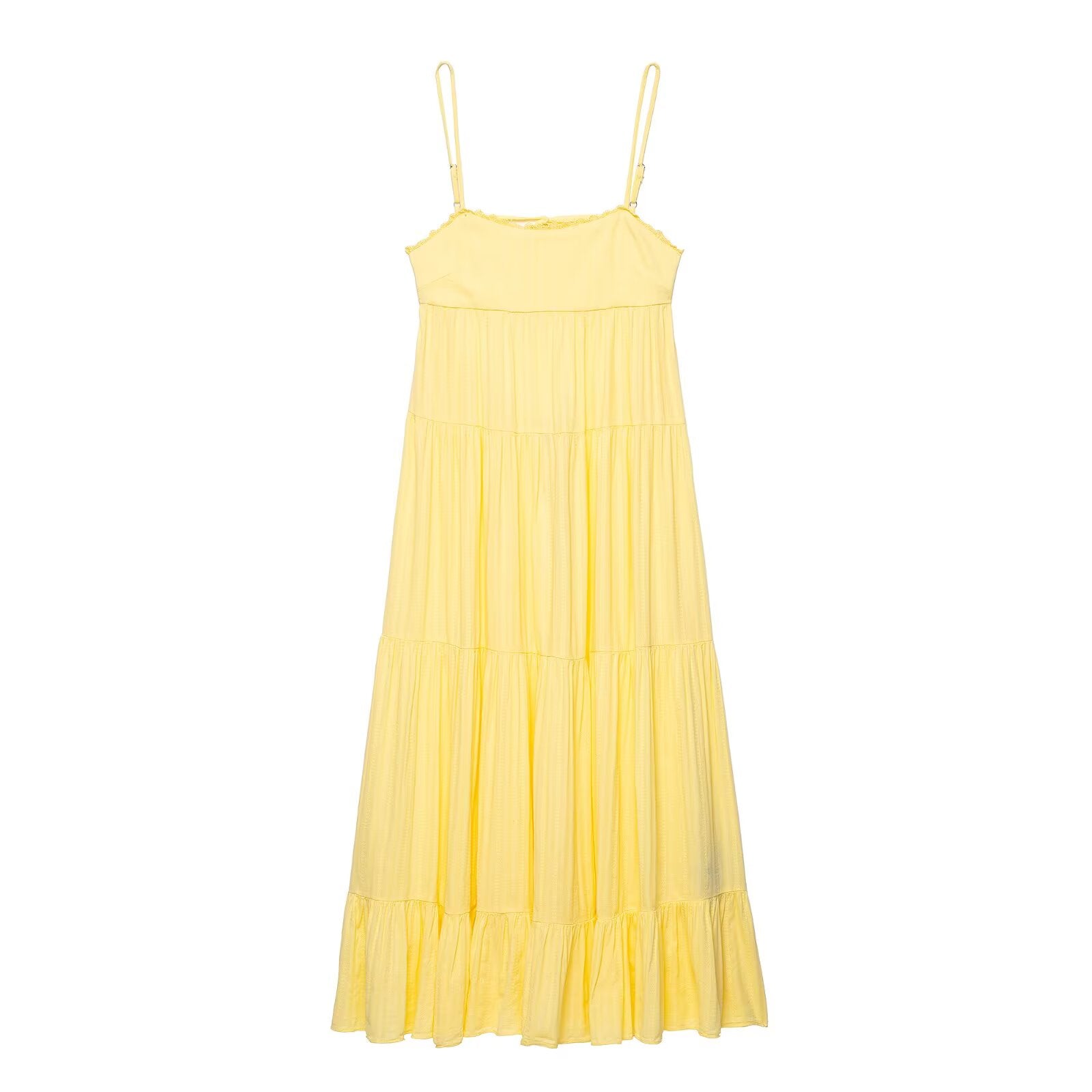 Casual Loose Big Backless Women Clothing Vacation Dress Yellow