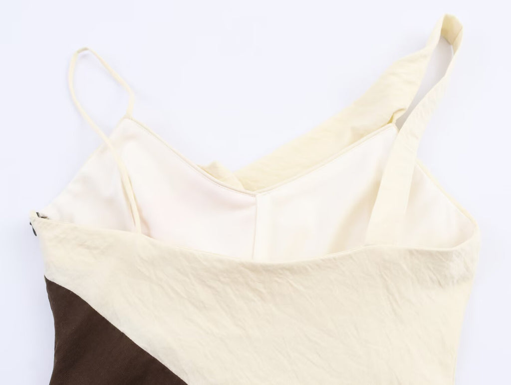 Women Clothing Stitching Midi Dress