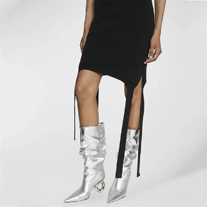 Sexy Stiefel mit mittelhohem Absatz